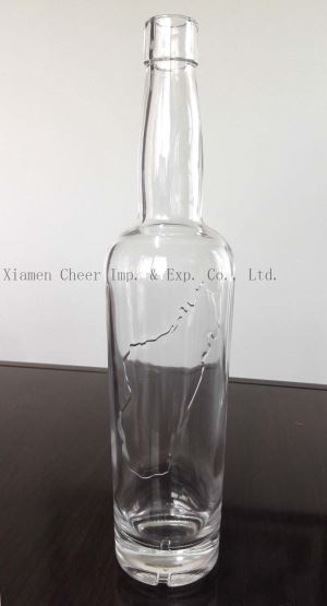 700ml botella transparente blanco alto (# 4125)