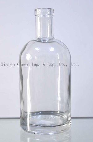 Botella de cristal alto, licor botella de 750ml (2761)