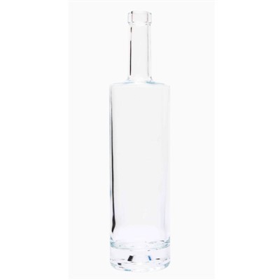 Botella de vodka de cristal